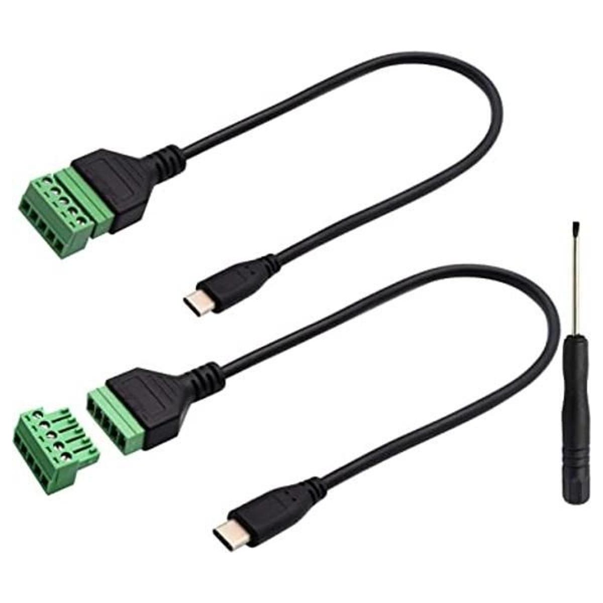 CGTime Tipo C USB tornillo terminal bloque conector tipo C