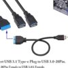 zdyCGTime Cable de extensión USB 3.1 para placa base ASUS_5