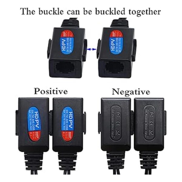 zdyCGTime Balun HD Cat5 RJ45 a BNC Video Baluns
