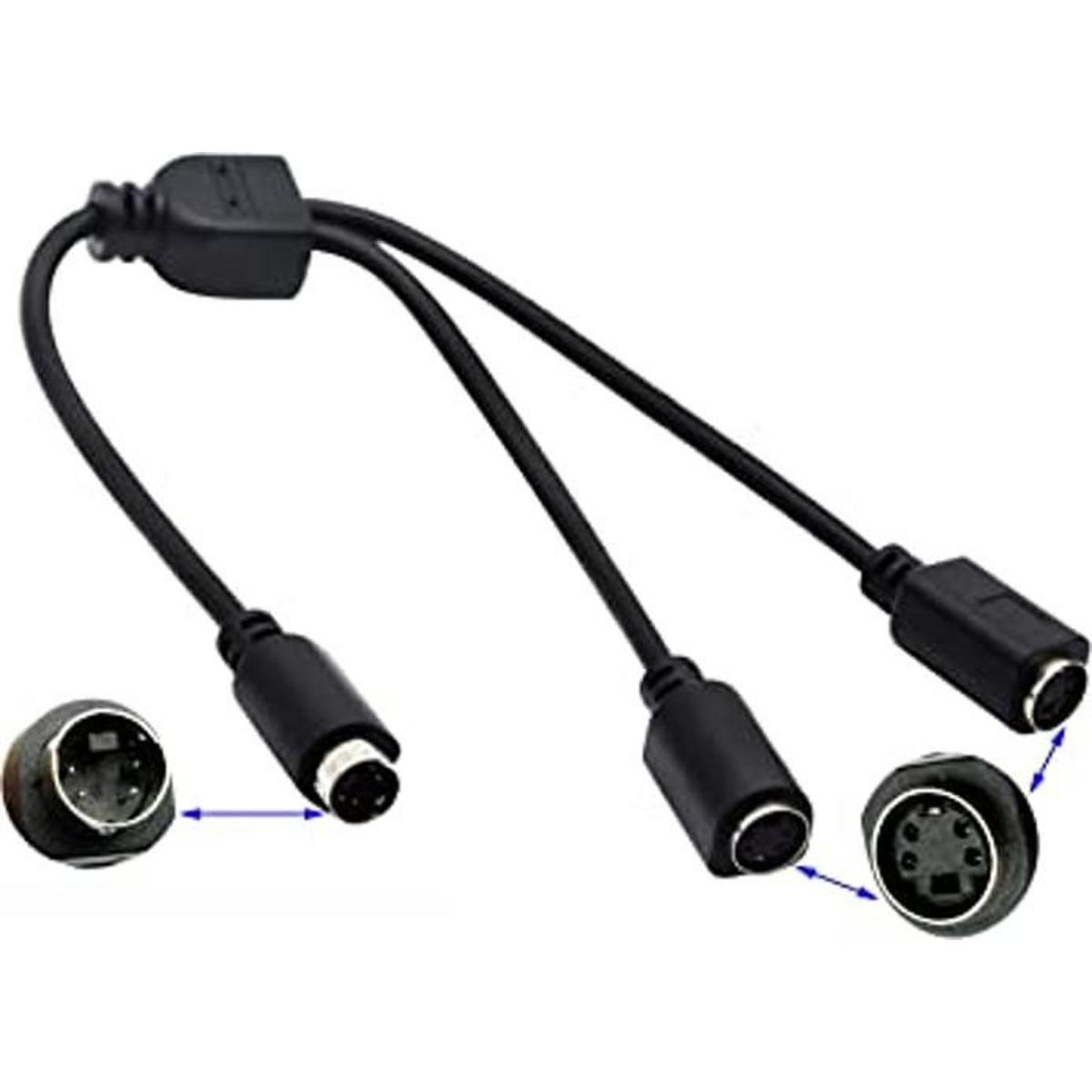 CGTime SVideo 4 pines Mini DIN Y Splitter Cable de 4 pines