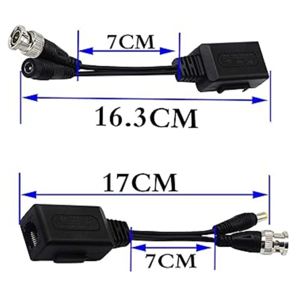 zdyCGTime Balun HD Cat5 RJ45 a BNC Video Baluns