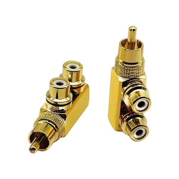 CGTime Adaptador divisor RCA de 90 grados en ángulo recto_3