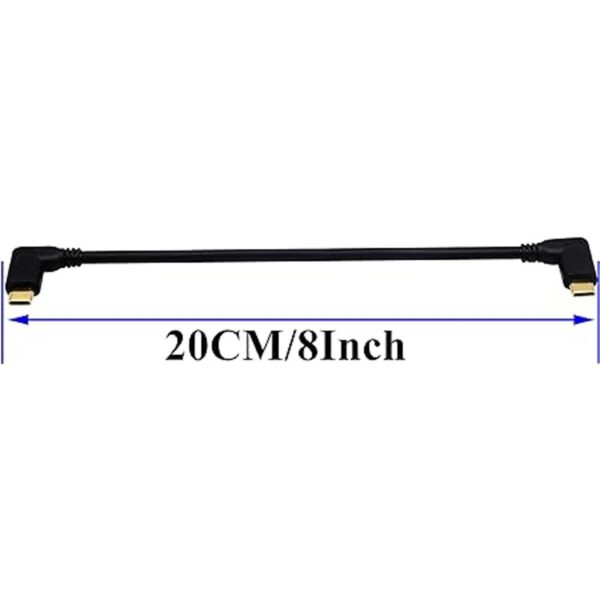 zdyCGTime Cable de extensión tipo C 3.1 90 grados USB 3.1