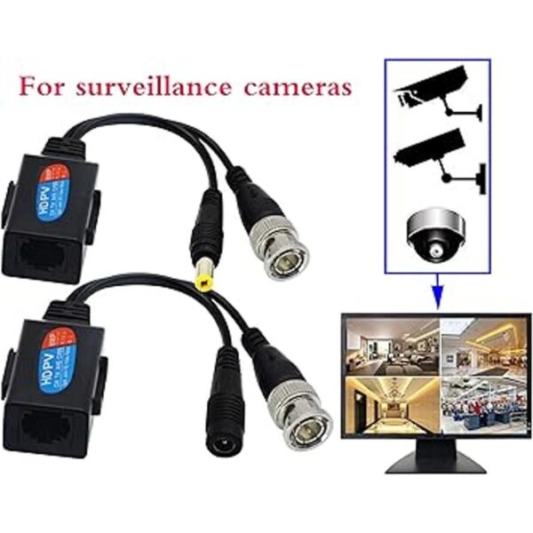 zdyCGTime Balun HD Cat5 RJ45 a BNC Video Baluns