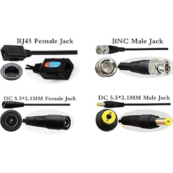 zdyCGTime Balun HD Cat5 RJ45 a BNC Video Baluns