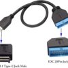 zdyCGTime Cable de extensión USB 3.1 para placa base ASUS_4