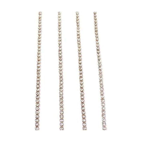 yueton Cadena de 0.079 in con diamantes de imitación de