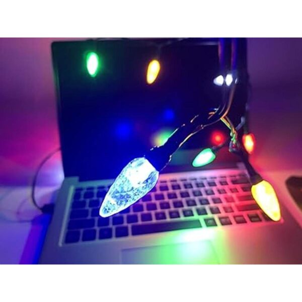 Cable de carga de luces LED de Navidad navideñas USB y_4