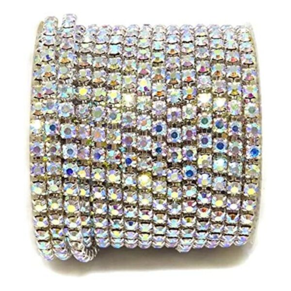 yueton Cadena de cierre de diamantes de imitación de