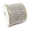 yueton Cadena de cierre de diamantes de imitación de