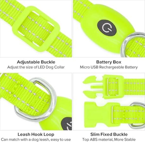 Candofly Collares LED para perros pequeños y gatos_5