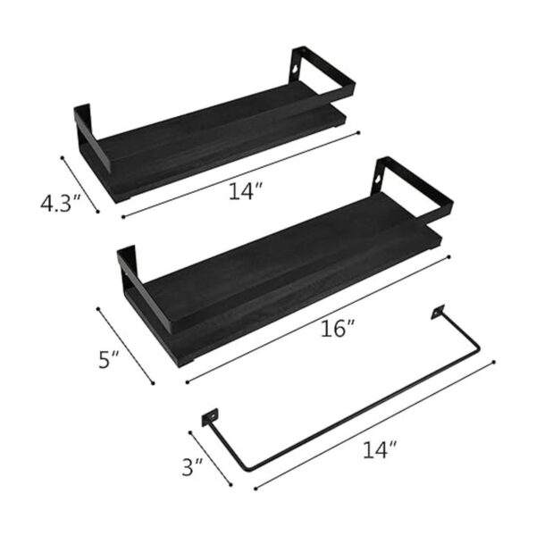 Juego de 2 estantes de almacenamiento para baño juego de