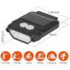 Luz solar recargable por USB sensor de ondas con batería_4