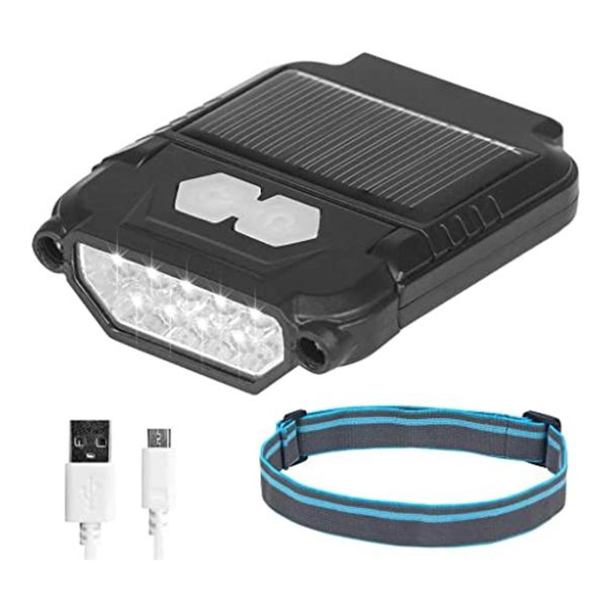 Luz solar recargable por USB sensor de ondas con batería