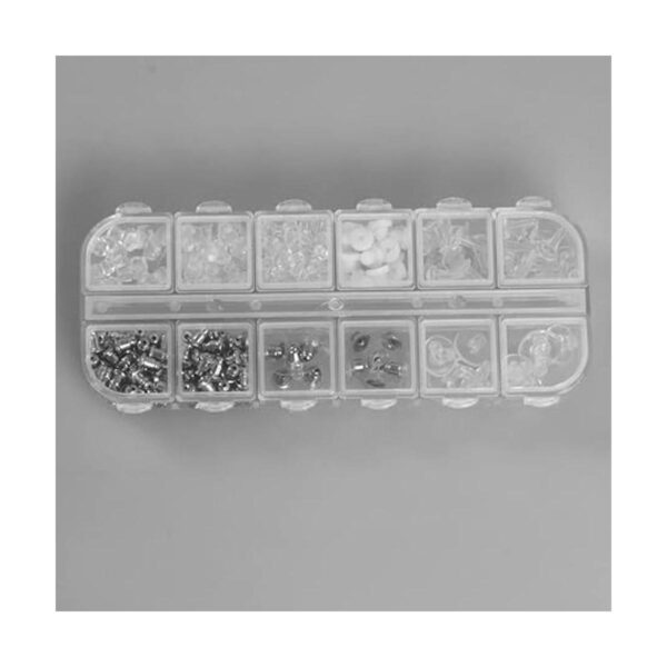 Parte trasera para aretes de gancho 344 piezas de goma