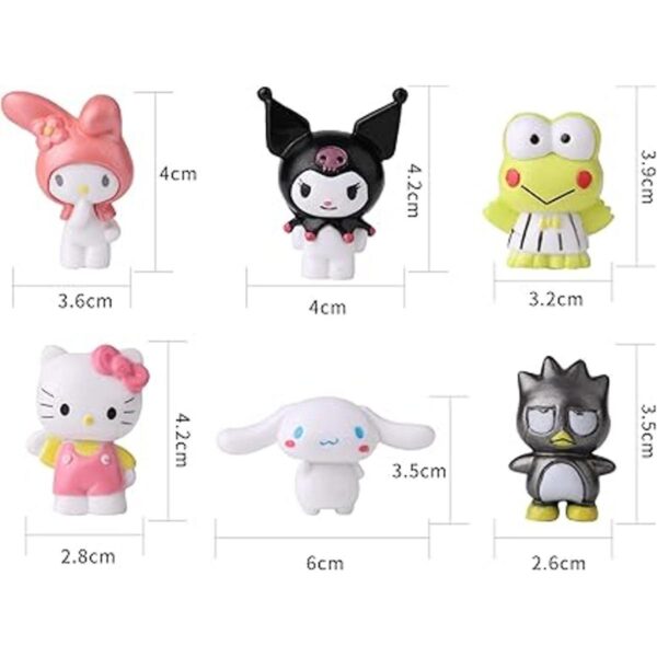 Paquete de 6 bonitas figuras de personajes encantadoras_2