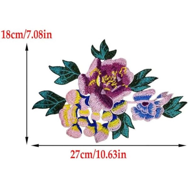 2 piezas de adhesivo de bordado de flor de ciruelo soluble_2