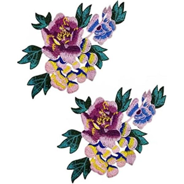 2 piezas de adhesivo de bordado de flor de ciruelo soluble_1