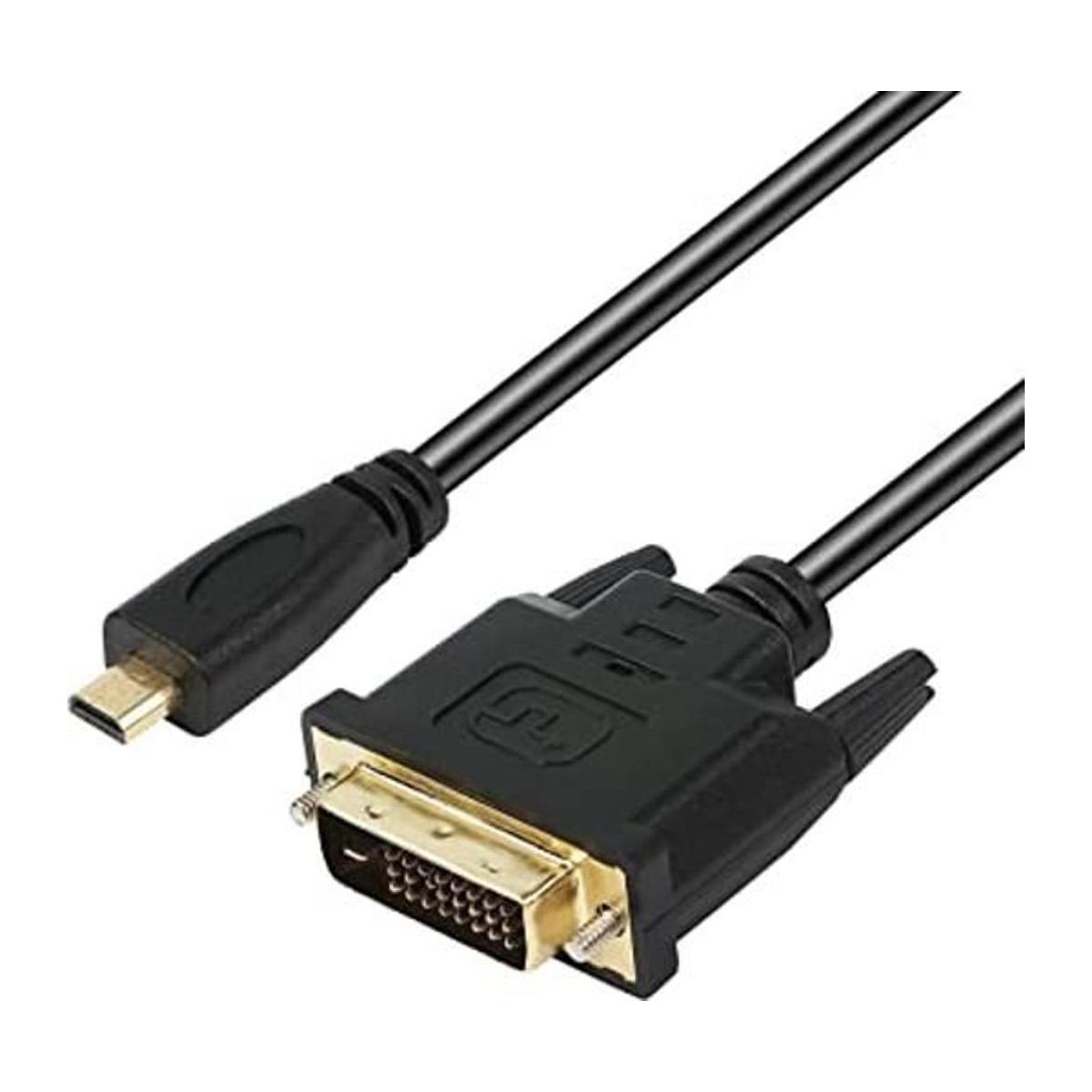 XMSJSIY Cable adaptador micro HDMI a DVI conector de