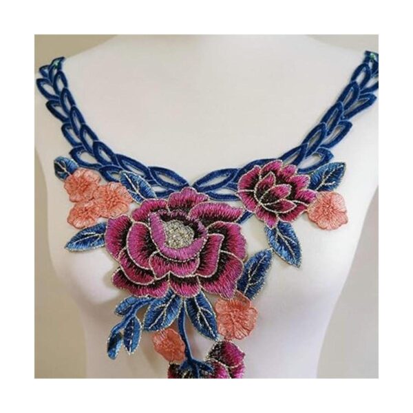 1 pieza de collar colorido para manualidades flores_2