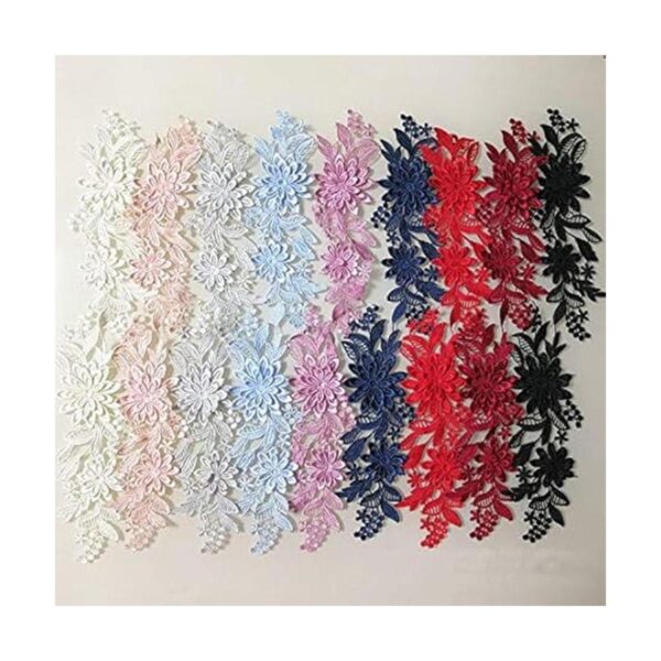 1 par de flores tridimensionales bordadas solubles en agua_4
