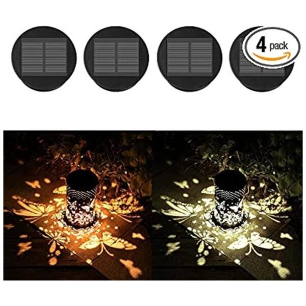 Yeuago Paquete de 4 luces solares de repuesto de dos_1