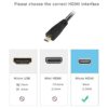 XMSJSIY Cable adaptador micro HDMI a DVI conector de_3