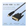 XMSJSIY Cable adaptador micro HDMI a DVI conector de_4