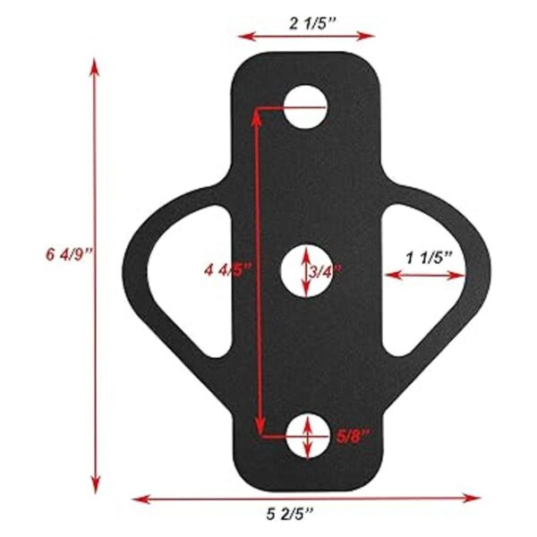 Adaptador de enganche de remolque de 3 vías con perno para_2