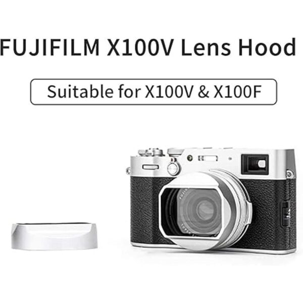 YC Onion Lens Hood Shade para Fujifilm X100V con anillo_2