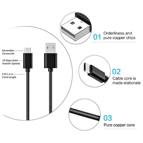 Cargador de altavoces Bluetooth USB C cable de carga