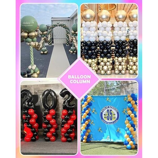 YALLOVE Kit de soporte de columna de globo de metal_6