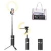 yAyusi Anillo de luz portátil con soporte 4000 mAh_1