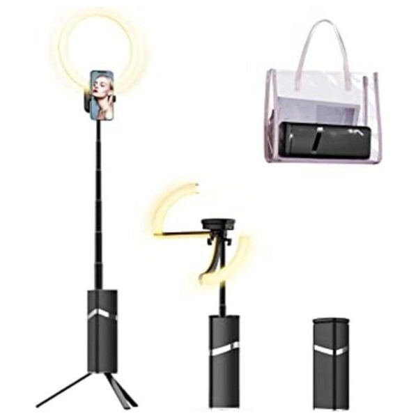 yAyusi Anillo de luz portátil con soporte 4000 mAh_1