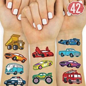 xo Fetti Tatuajes temporales de automóviles y camiones_1