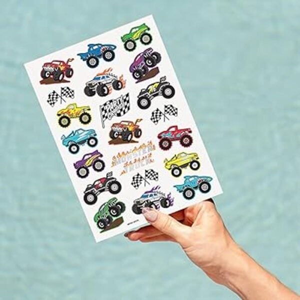xo Fetti Monster Truck Party Supplies Tatuajes_4