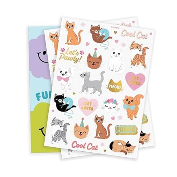 xo Fetti Tatuajes temporales para gatos para niños_2