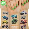 xo Fetti Monster Truck Party Supplies Tatuajes_1