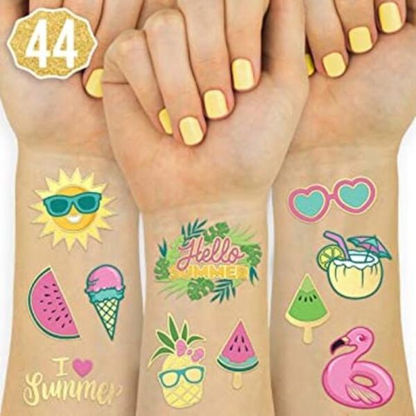 xo Fetti Tatuajes temporales de fiesta de verano en la_1