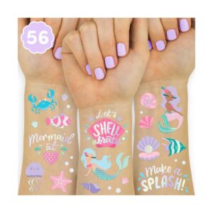 xo Fetti Tatuajes temporales de sirena bajo el mar 56_1