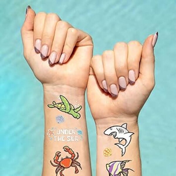 xo Fetti Tatuajes temporales de criatura marina_3