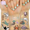 xo Fetti Tatuajes temporales de criatura marina_1