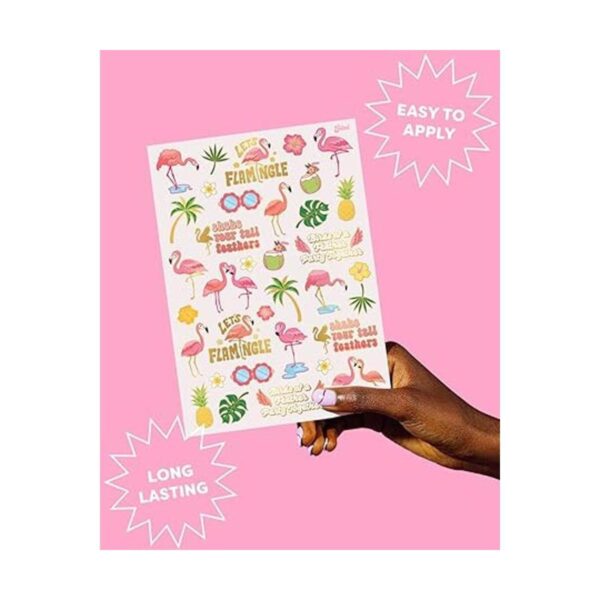 xo Fetti Flamingo Tatuajes temporales para niños estilos