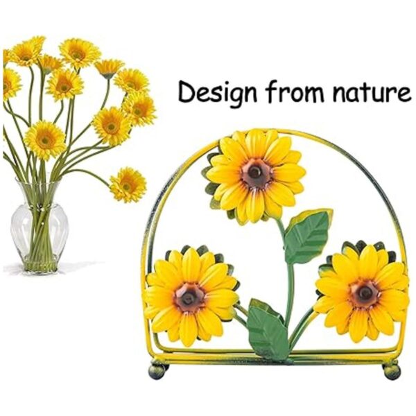 Servilletero para mesa de girasol de granja servilleta de