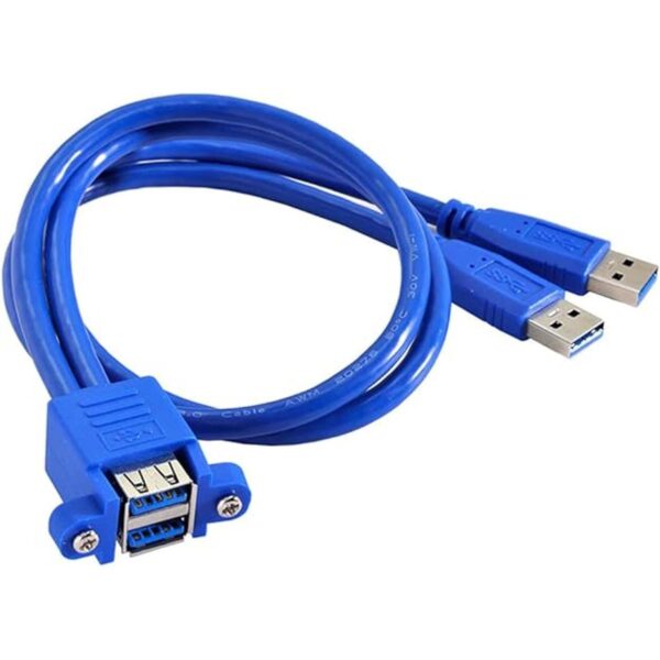 Xiwai Combo Dual USB 3.0 macho a cable de extensión hembra_2