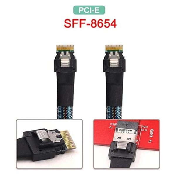 Xiwai PCIE Slimline SAS 4.0 SFF8654 4i 38pin Host a_6
