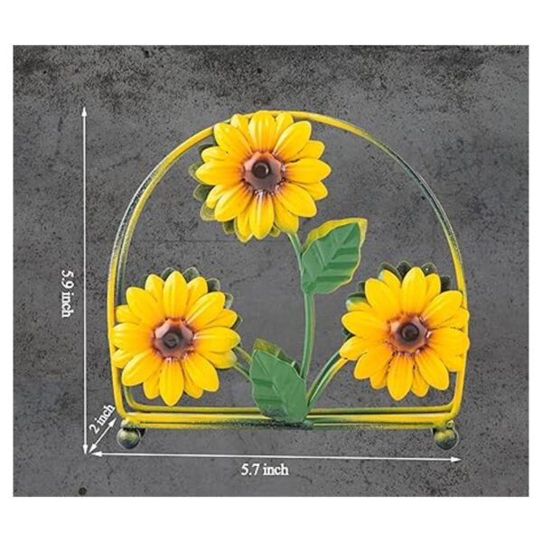 Servilletero para mesa de girasol de granja servilleta de