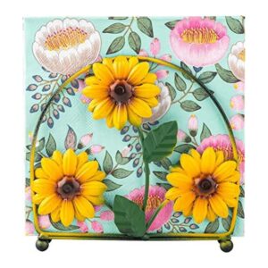 Servilletero para mesa de girasol de granja servilleta de