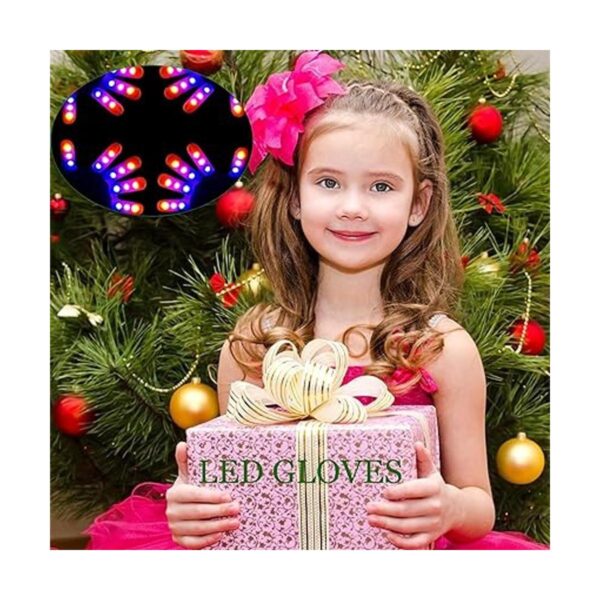 ONEREED 4 Pairs LED Gloves Light up Gloves for Kids Boys_3