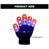 ONEREED 4 Pairs LED Gloves Light up Gloves for Kids Boys_6